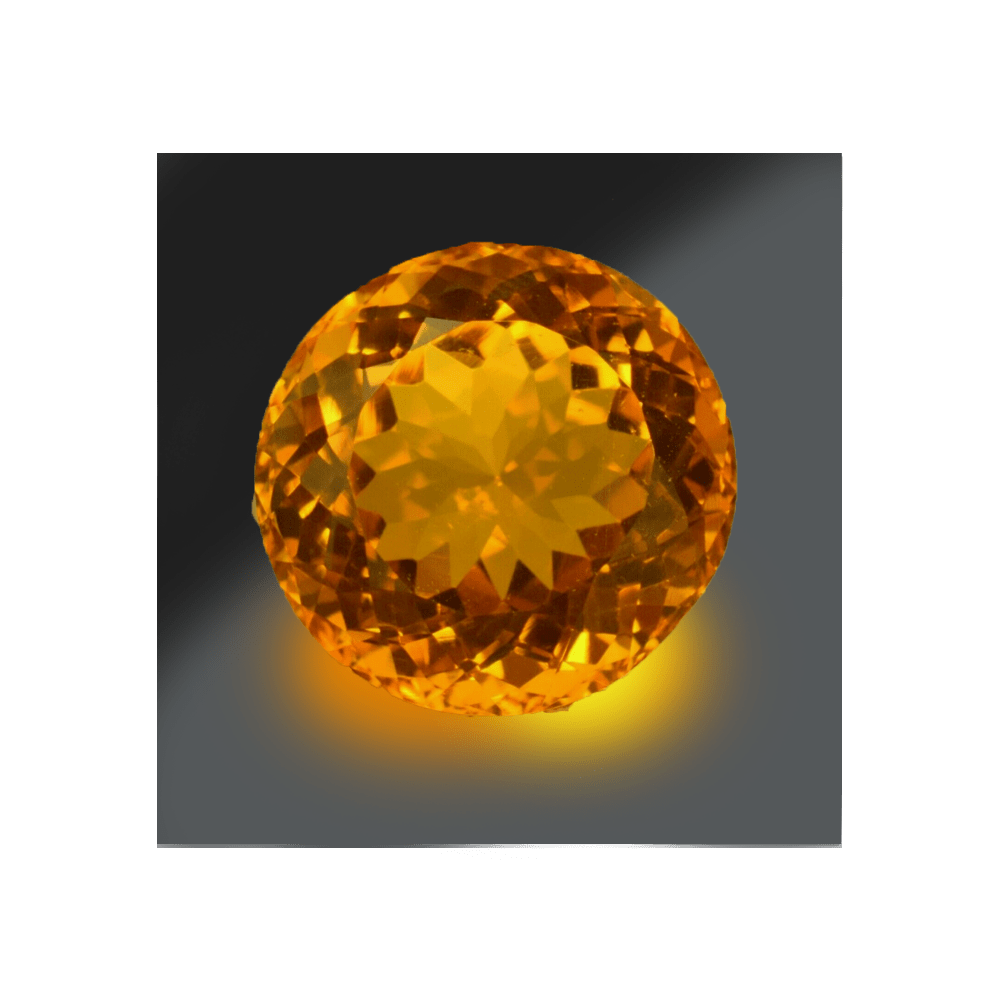 Madeira Certified Round Natural Citrine 15 to 100 carats