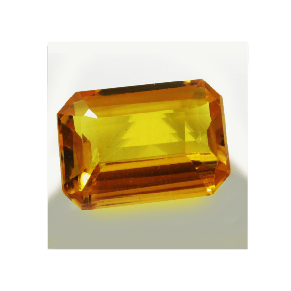 Natural Ceylon Sapphire Emerald cut Certified 15 Carats 