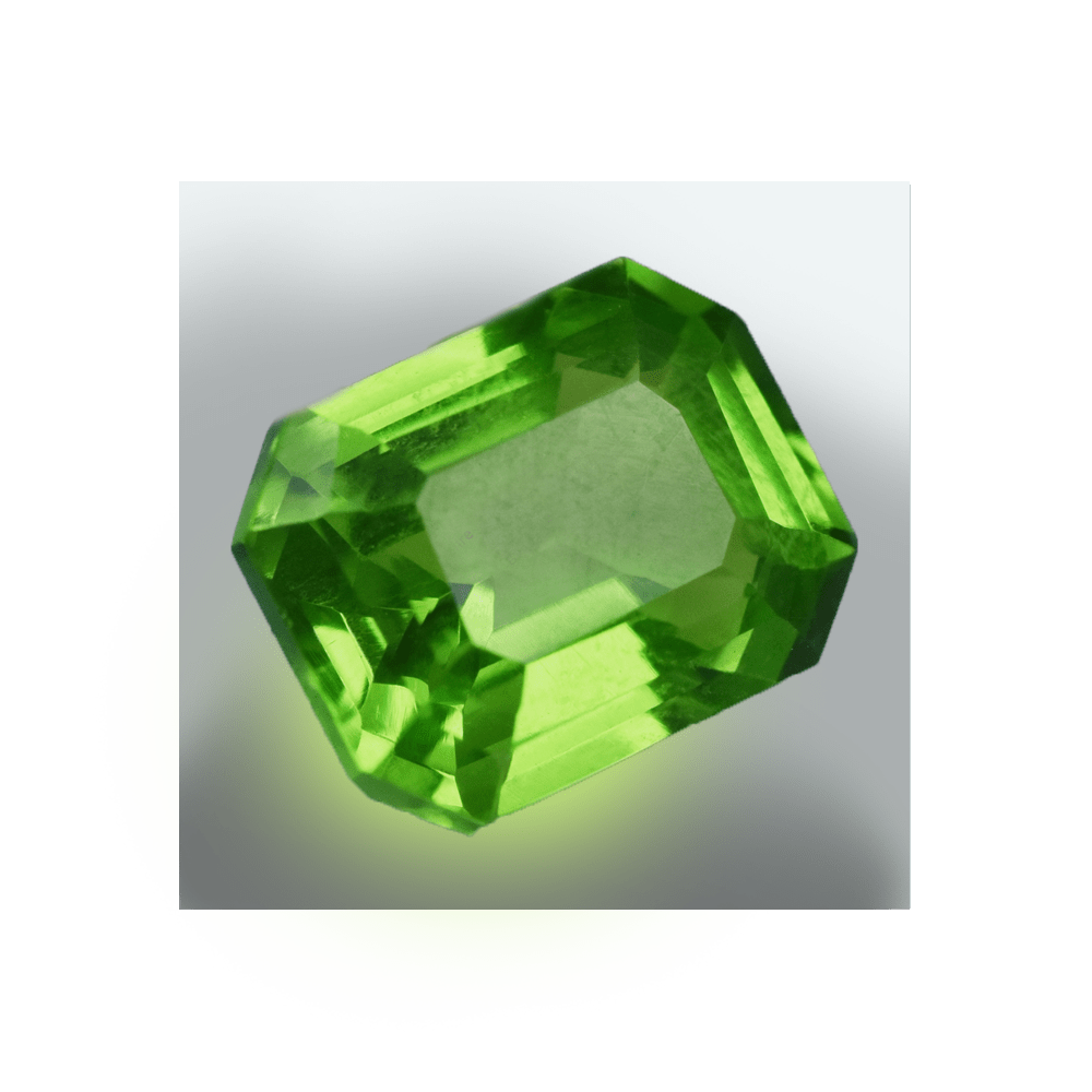 Peridot Asher cut 9-10 Carats